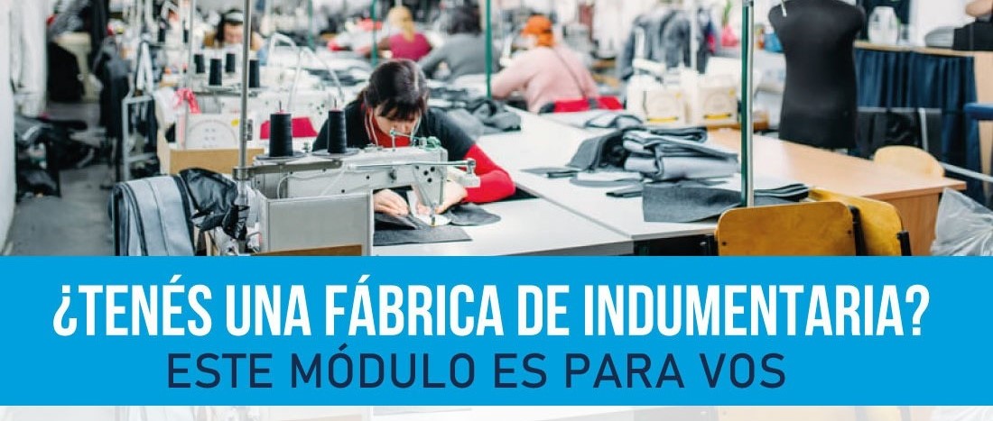 Sistema para fabrica de indumentaria o calazado